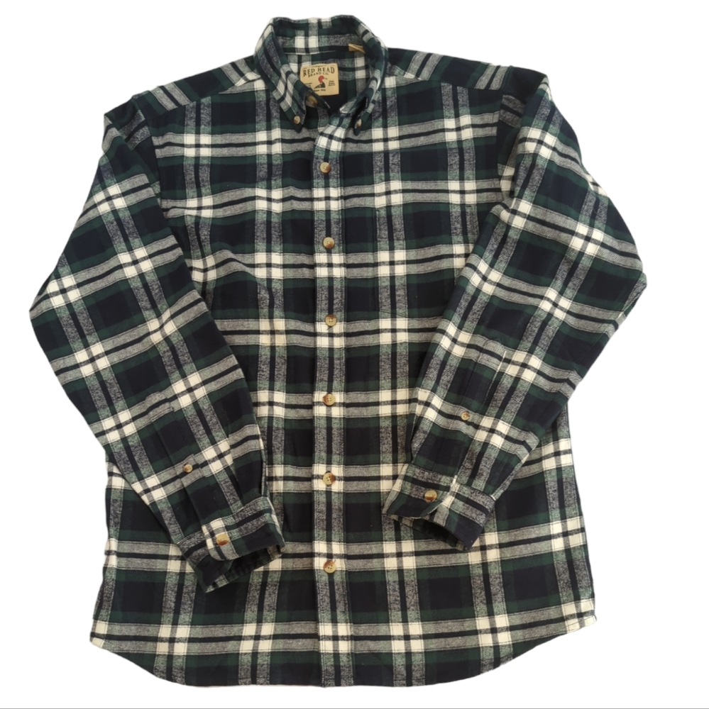 Redhead flannel shirt, plaid, men's size medium